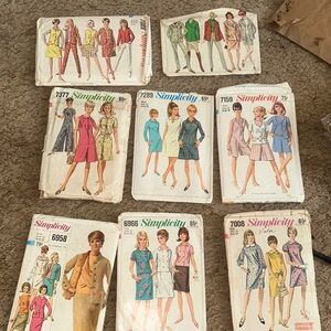Vintage 1967 Simplicity Patters 8pc lot